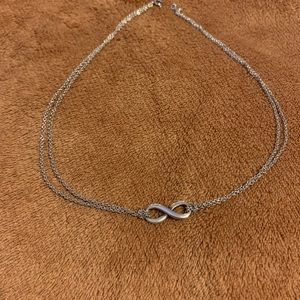 Tiffany & co. Infinity double chained necklace